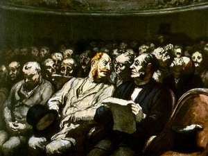 Daumier, les spectateurs de théâtre