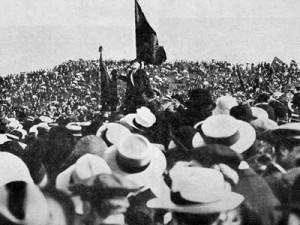 Jean Jaurès au Pré Saint Gervais en 1912