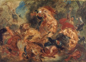 lions2 Eugène Delacroix