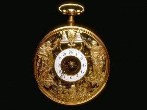 Montre à automates (trois frappeurs de cloche) © l'Album du Musée des arts et métiers