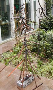 Mon sapin écolo-soudure-récup en chantier