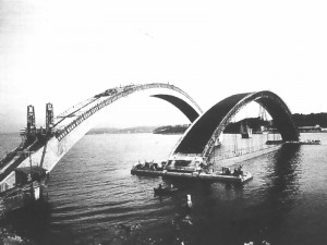 chantier du pont Albert Louppe