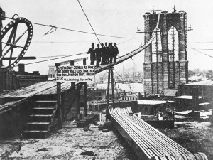 Chantier du pont de Brooklyn