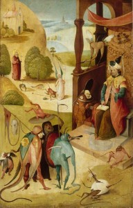 Saint-Jacques et le magicien Hermogène de Jérôme Bosch - Musée du Louvre