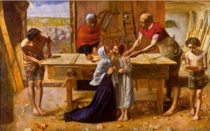 John Everett Millais, Le Christ dans la maison de ses parents, 1849, Londres, Tate Gallery