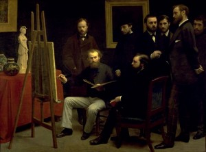 Un atelier aux Batignolles de Fantin-Latour