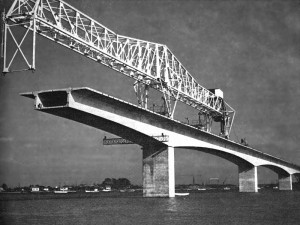 Construction du viaduc d'Oléron