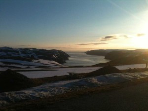Route du Cap Nord - minuit