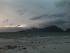 Pas de soleil de minuit à Reine ce soir