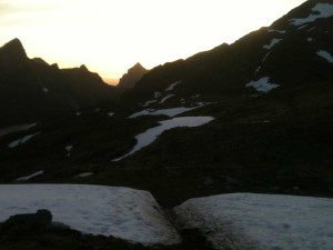 Ascension du munkebu - 23h en juin