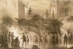 Barricade à Paris en 1848