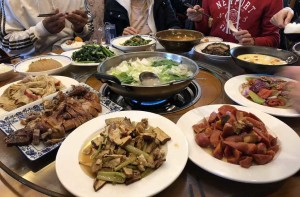 repas chinois dans le Guizhou